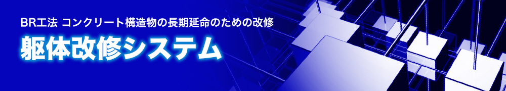 -BR工法 コンクリート構造物の長期延命のための改修- 躯体改修システム