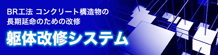 -BR工法 コンクリート構造物の長期延命のための改修- 躯体改修システム